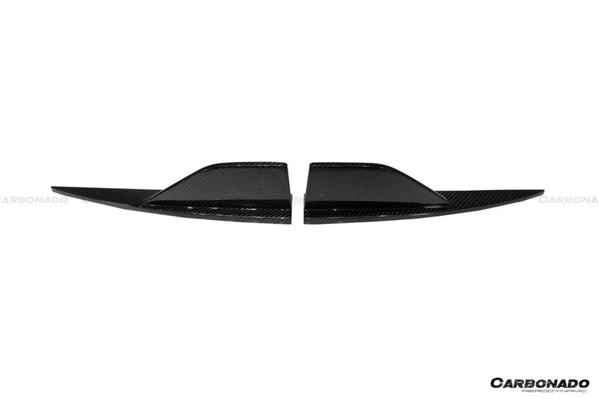 2021-2024 BMW M2 G87 OD Style Dry Carbon FIber Rear Bumper Splitter Winglets