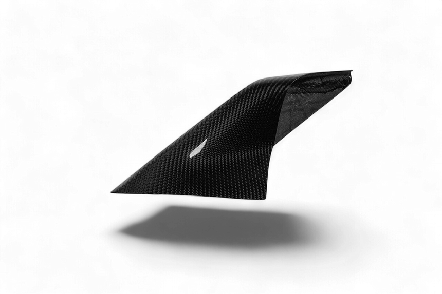 2019-2024 Ferrari F8 OEM Style Dry Carbon Fiber Side Air Intake Fins Flaps Wings