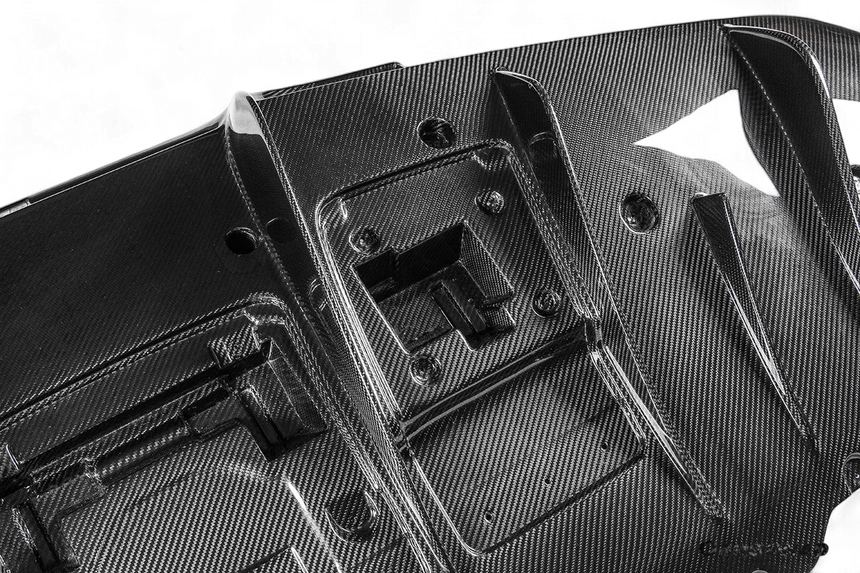 2019-2024 Ferrari F8 OEM Style Dry Carbon Fiber Rear Diffuser Lip