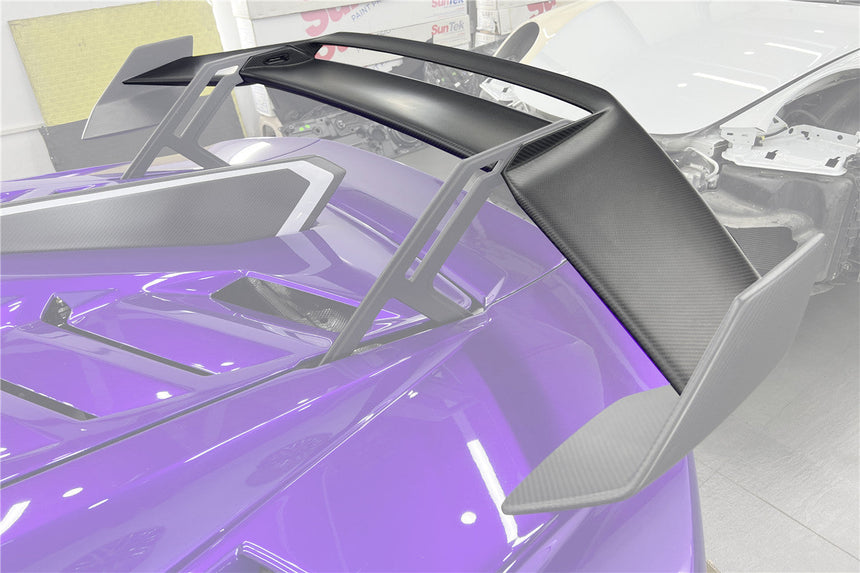 2021-2024 Lamborghini Huracan STO Dry Carbon Fiber Trunk Spoiler Wing Plate