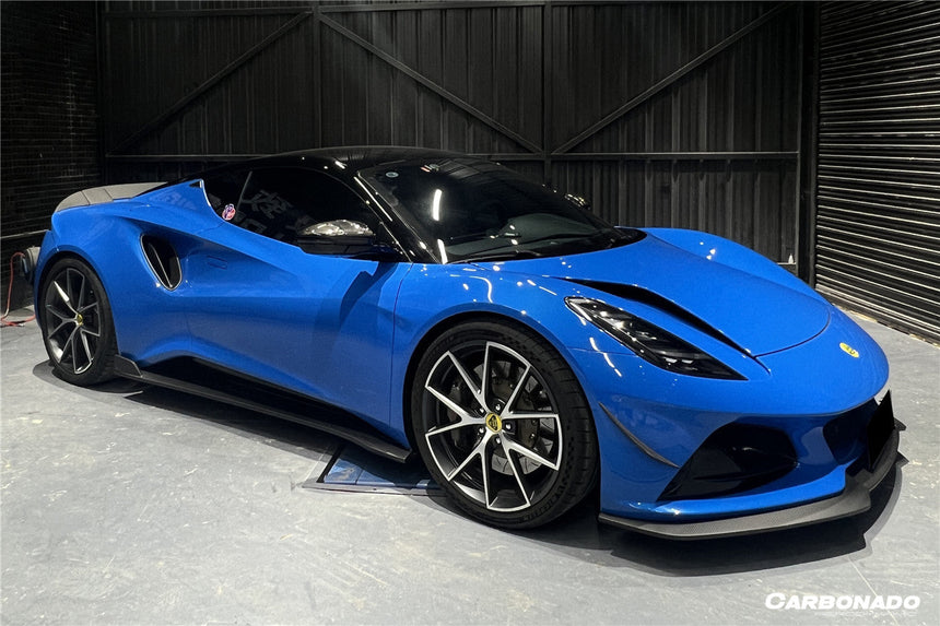 2021-2024 Lotus Emira OD Style Dry Carbon Fiber Front Bumper Canards