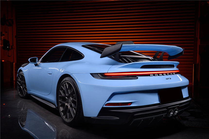 2019-2023 Porsche 911 992 Carrera & S & 4 & 4S & Targa & Cabriolet GT3 Style Rear Bumper Red Reflector Panels