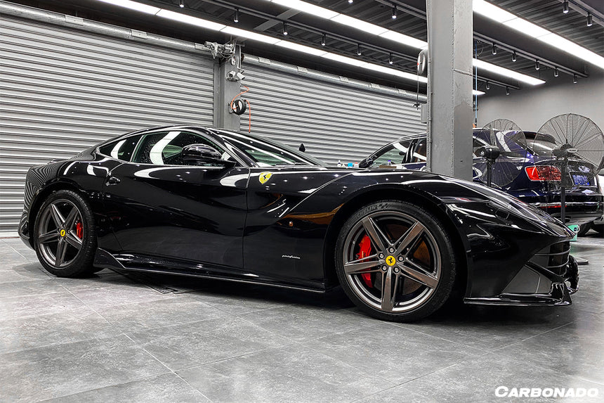 2012-2017 Ferrari F12 Berlinetta Carbon Fiber Side Skirts Carbonado (DC)
