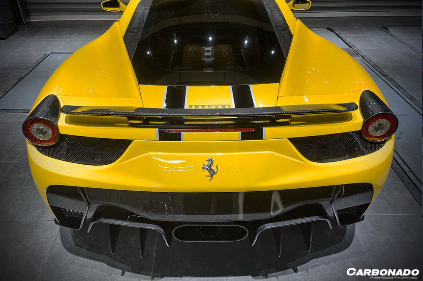 2010-2015 Ferrari 458 Italia and Spider Carbon Fiber Trunk Spoiler Carbondo (VT)