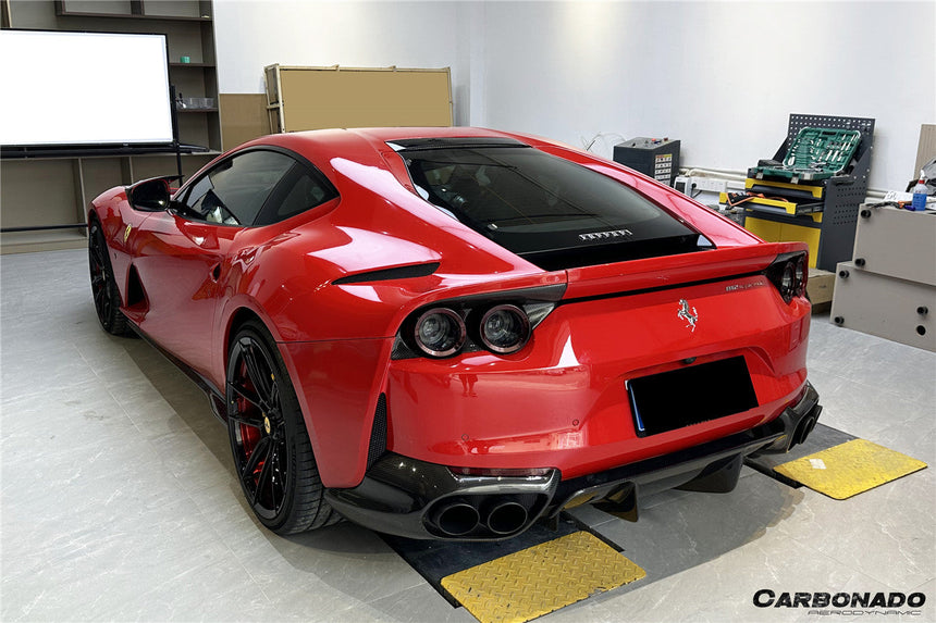 2017-2026 Ferrari 812 Superfast GTS OE Style Dry Carbon Fiber Rear Side Diffuser