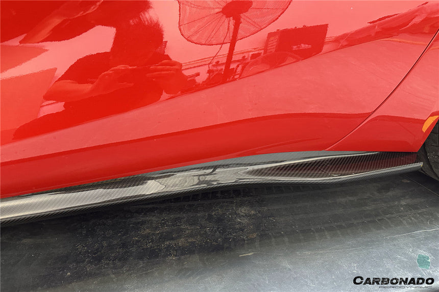 2017-2026 Ferrari 812 Superfast GTS OE Style Dry Carbon Fiber Side Skirts