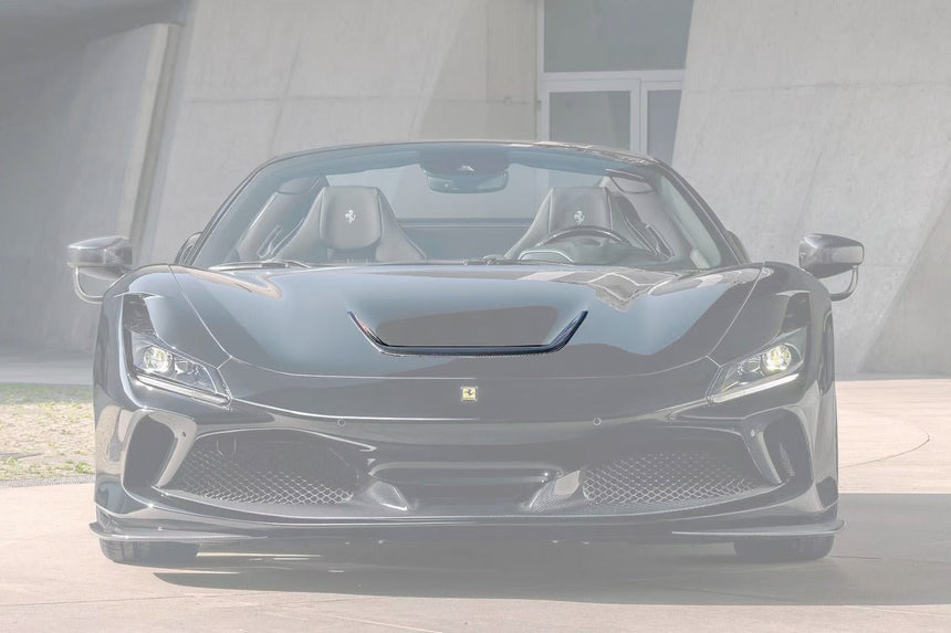 2019-2024 Ferrari F8 NVT Style Autoclave Carbon Fiber Hood Vents