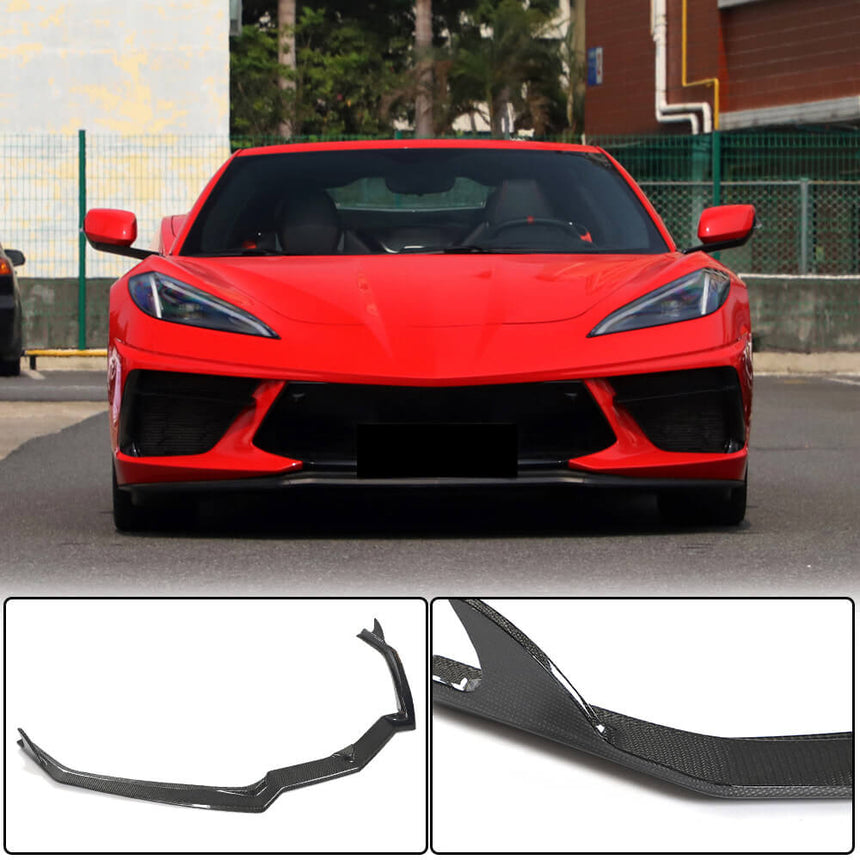 Chevrolet Corvette C8 Carbon Fiber Front Bumper Lip