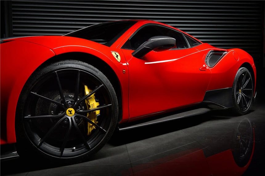 2015-2020 Ferrari 488 GTB & Spyder Pista Style Side Skirts