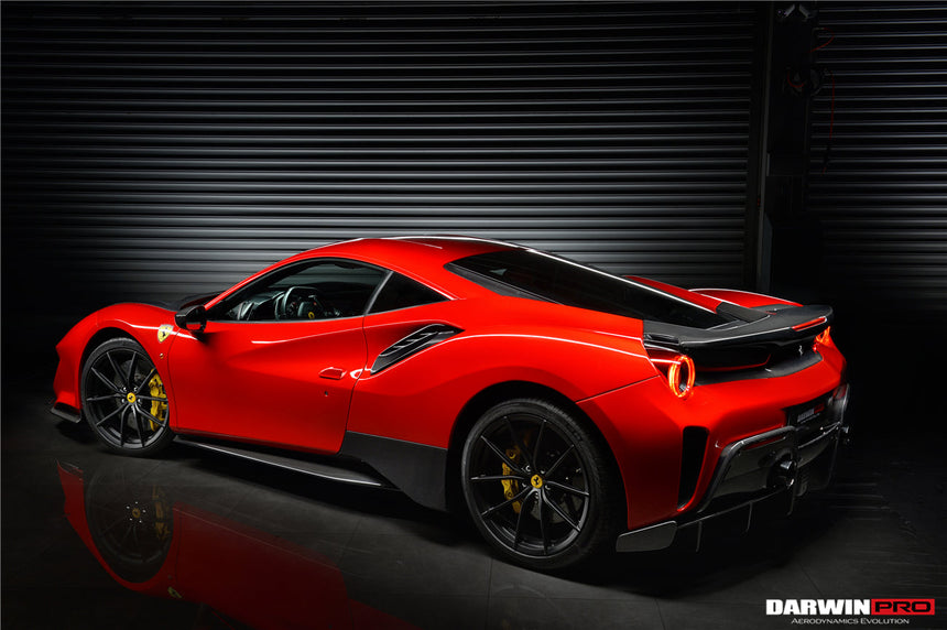 2015-2020 Ferrari 488 GTB & Spyder Pista Style Side Skirts