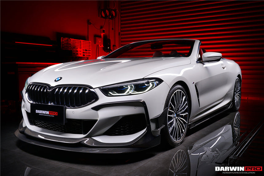 2018-2022 BMW 8 Series G14 Convertible/G15 Coupe/G16 4DR-Gran Coupe 840/850 IMP Performance Carbon Fiber Front Bumper Canards