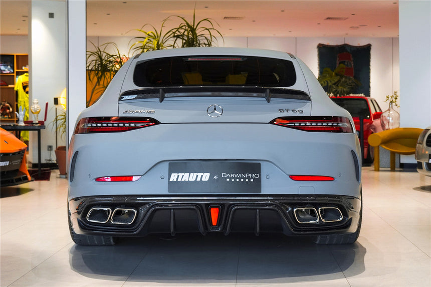 2019-2024 Mercedes Benz AMG GT50 GT53 GT43 4Door Coupe X290 IMP Performance Rear Diffuser With Reflector Panels & Exhaust tips
