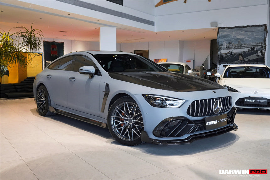 2019-2024 Mercedes Benz AMG GT50 GT53 GT43 4Door Coupe X290 IMP Performance Carbon Fiber Front Bumper Lip Splitter