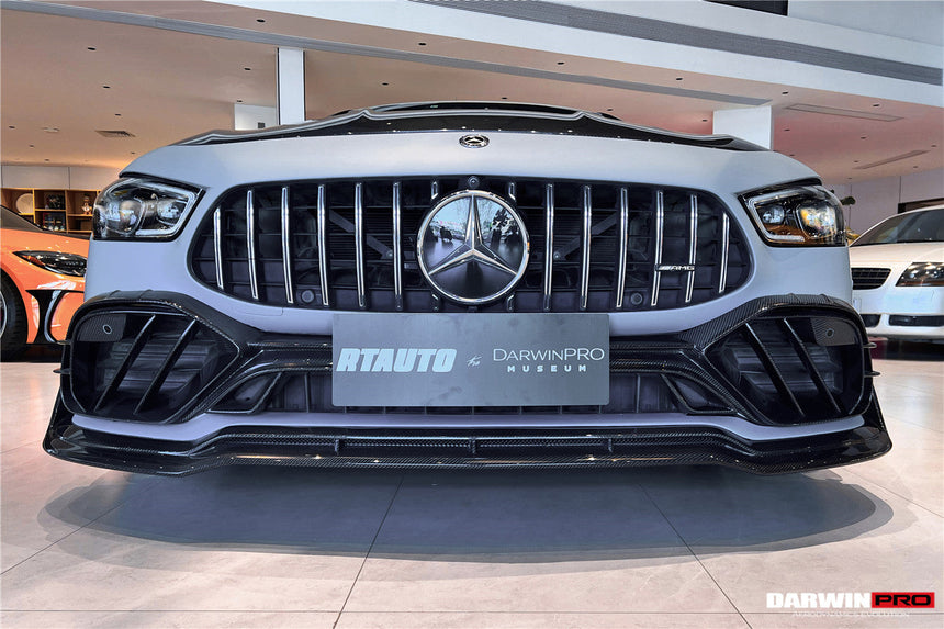 2019-2024 Mercedes Benz AMG GT50 GT53 GT43 4Door Coupe X290 IMP Performance Carbon Fiber Front Bumper Lip Splitter
