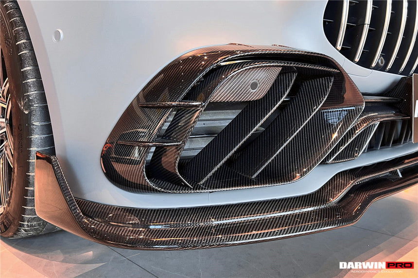 2019-2024 Mercedes Benz AMG GT50 GT53 GT43 4Door Coupe X290 IMP Performance Carbon Fiber Front Bumper Vent Trims