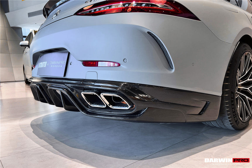2019-2024 Mercedes Benz AMG GT50 GT53 GT43 4Door Coupe X290 IMP Performance Rear Diffuser With Exhaust tips