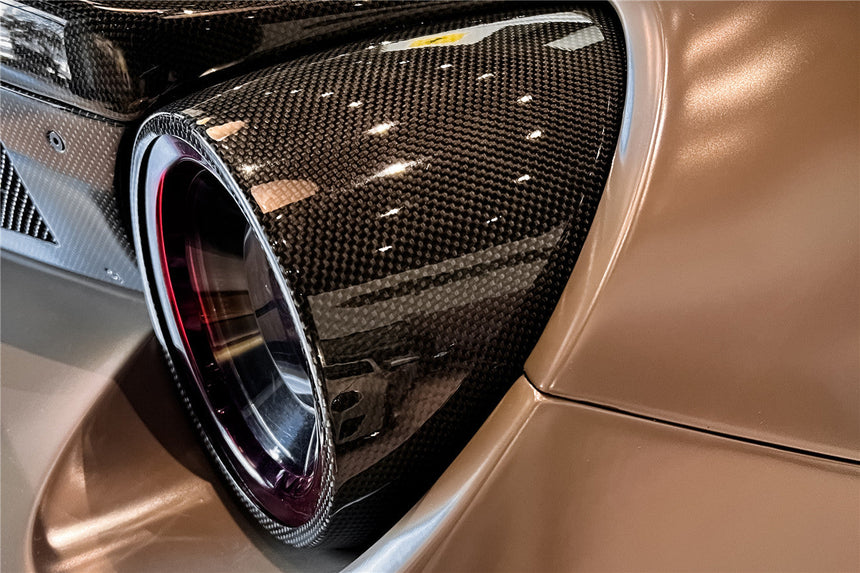 2015-2020 Ferrari 488 GTB & Spider BKSS Style Tail Light Covers