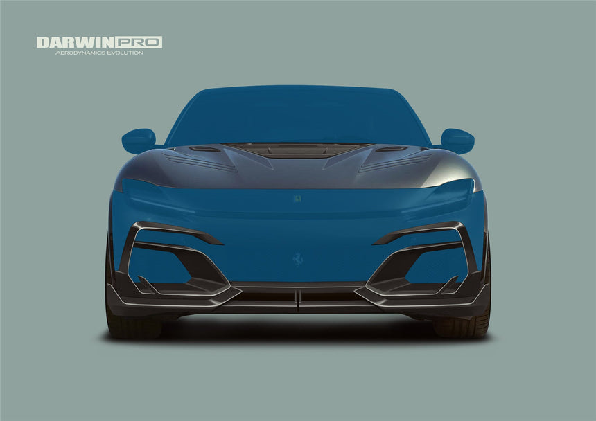 2023-UP Ferrari Purosangue F175 Carbon Fiber Front Lip DarwinPRO iMP Design