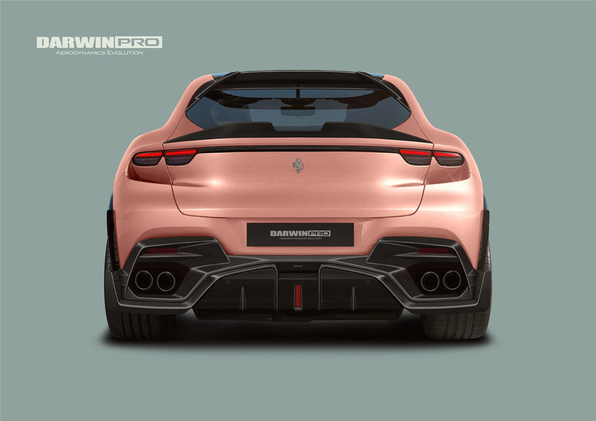 2023-UP Ferrari Purosangue F175 Carbon Fiber Rear Diffuser DarwinPRO iMP Design