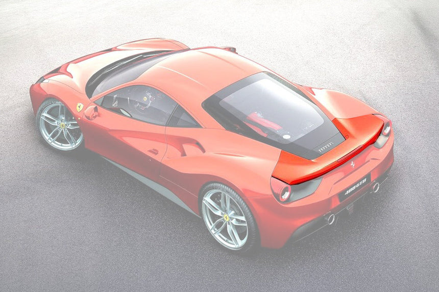 2015-2020 Ferrari 488 GTB OEM Style Carbon Fiber Rear Wing