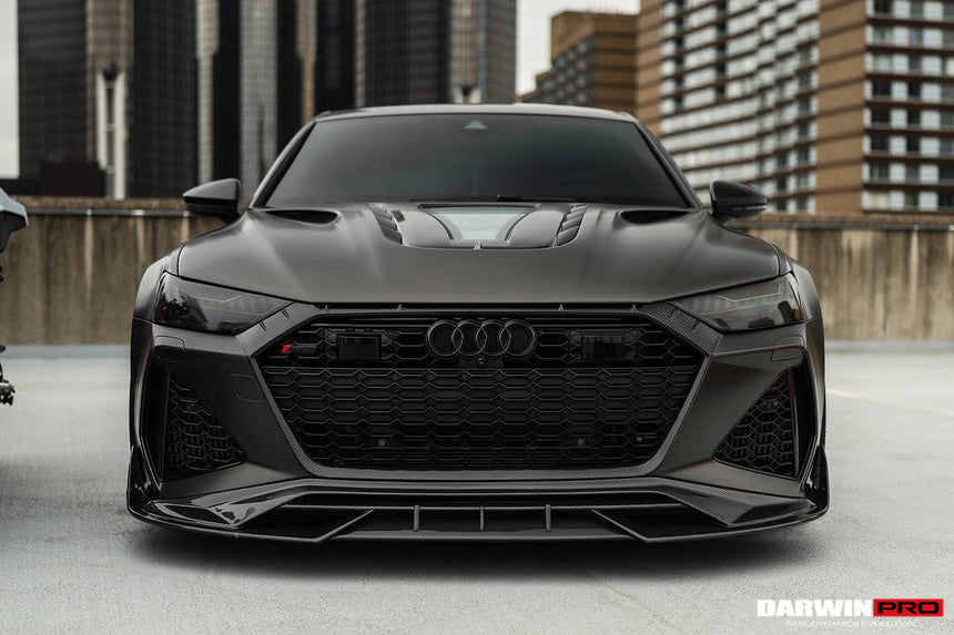 2019-UP Audi RS6 Avant C8 | RS7 Quattro Carbon Fiber Front Lip - DarwinPRO (iMP Design)