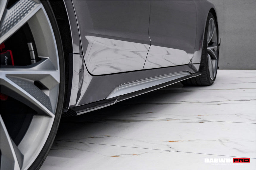 DarwinPRO 2019-UP Audi RS6 Avant C8 & RS7 C8 Quattro IMP Performance Ver.2 Side Skirts Under Board