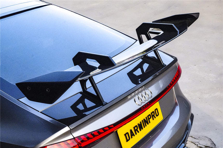 DarwinPRO 2019-UP Audi RS7 A7 S7 C8 Quattro IMP Design Carbon fiber Trunk Spoiler Wing
