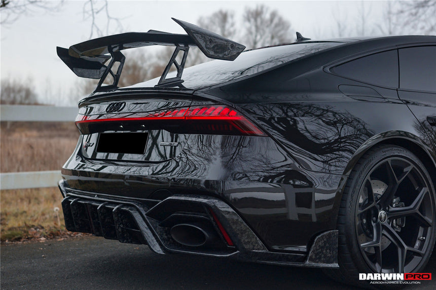 DarwinPRO 2019-UP Audi RS7 A7 S7 C8 Quattro IMP Design Carbon fiber Trunk Spoiler Wing