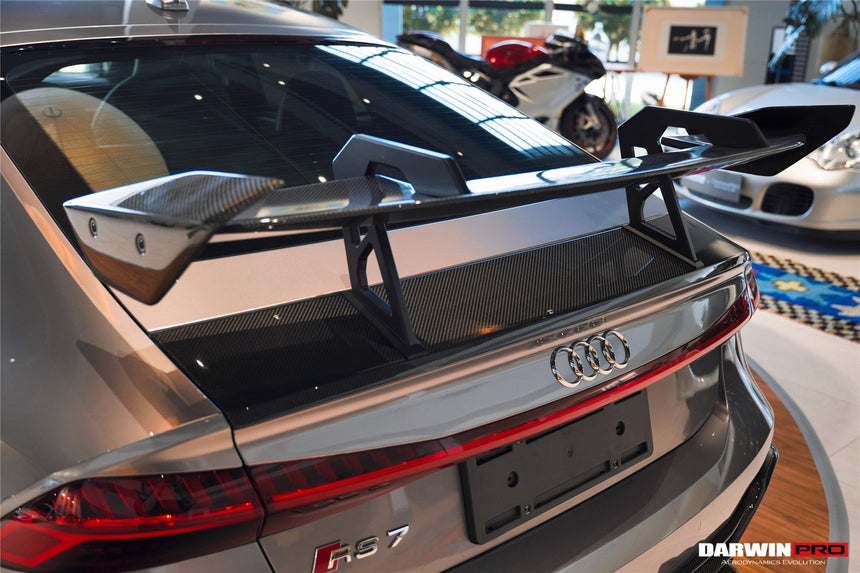 DarwinPRO 2019-UP Audi RS7 A7 S7 C8 Quattro IMP Design Carbon fiber Trunk Spoiler Wing