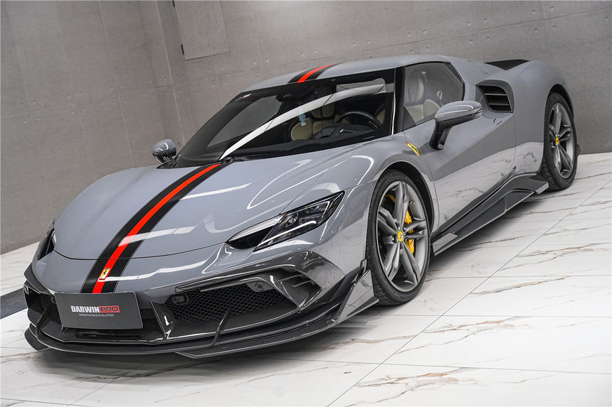 DarwinPRO 2022-2026 Ferrari 296 GTB & GTS Type F171 iMP Style Carbon Fiber Side Skirts