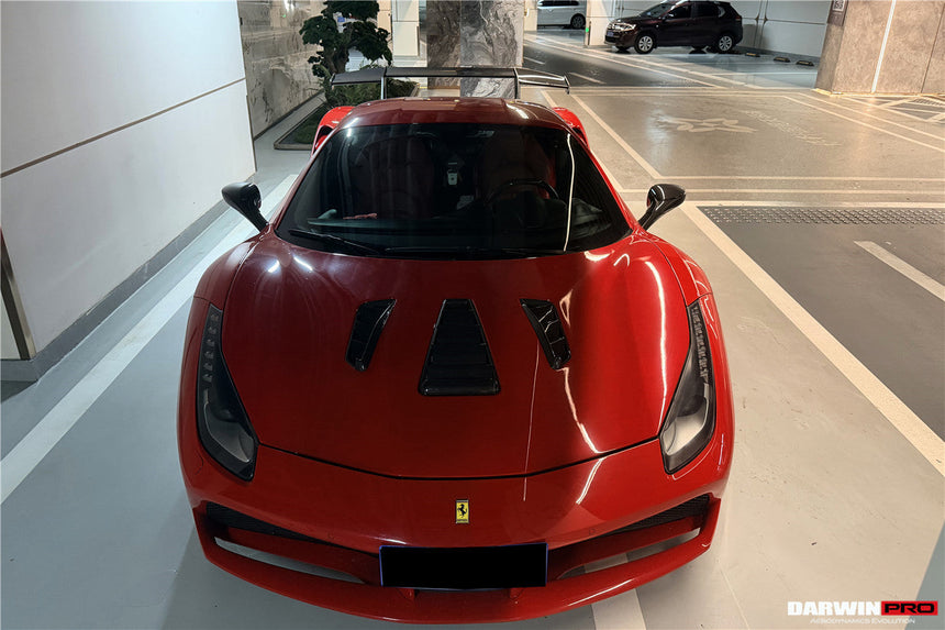 2015-2020 Ferrari 488 GTB Carbon Fiber Wing DarwinPRO (SF90XX Style)