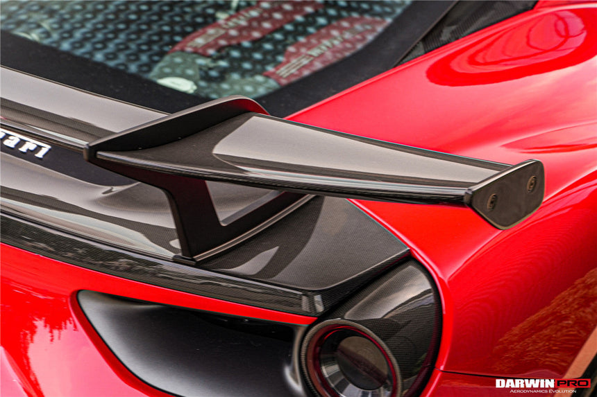 2015-2020 Ferrari 488 GTB Carbon Fiber Wing DarwinPRO (SF90XX Style)