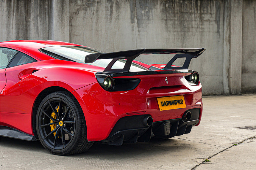 2015-2020 Ferrari 488 GTB Carbon Fiber Wing DarwinPRO (SF90XX Style)