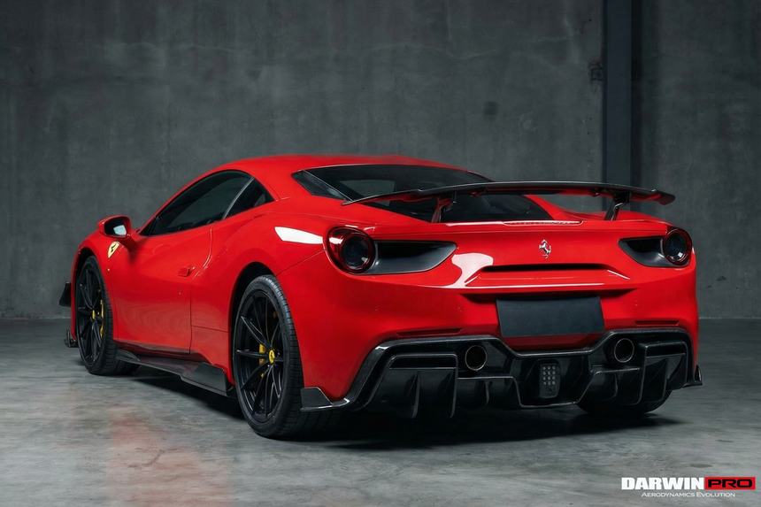 DarwinPRO 2015-2020 Ferrari 488 GTB & Spider iMP-Performance Carbon Fiber Side Skirts Under Board