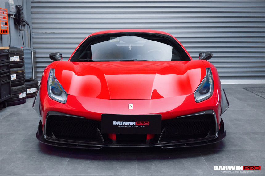 DarwinPRO 2015-2020 Ferrari 488 GTB & Spider iMP-Performance Carbon Fiber Front Lip