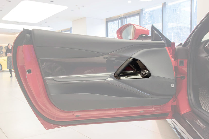 2017-2026 Ferrari 812 Superfast & GTS Dry Carbon Fiber Door Handle Interior DarwinPRO (OE)