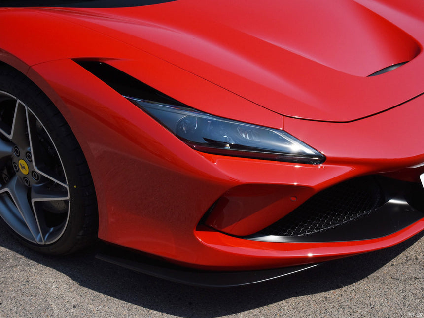 2019-2023 Ferrari F8 Tributo and Spider Autoclave Carbon Fiber Front Bumper Side Splitter DarwinPRO (OE)