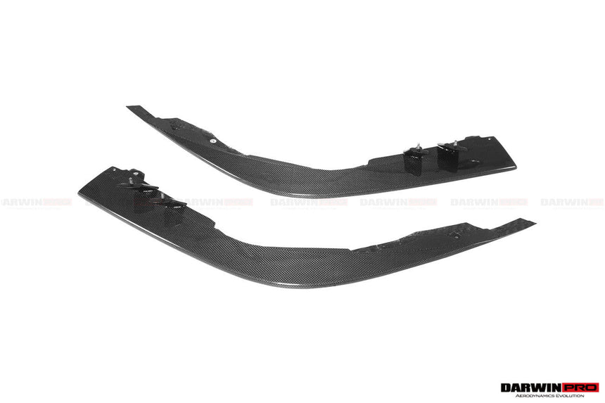 2019-2023 Ferrari F8 Tributo and Spider Autoclave Carbon Fiber Front Bumper Side Splitter DarwinPRO (OE)