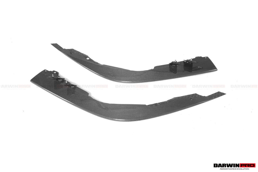 2019-2023 Ferrari F8 Tributo and Spider Autoclave Carbon Fiber Front Bumper Side Splitter DarwinPRO (OE)