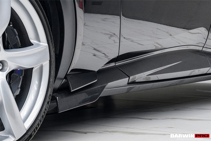 2023-UP Ferrari Purosangue F175 Carbon Fiber Side Skirts DarwinPRO iMP Design
