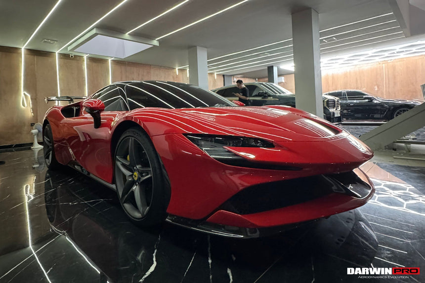 2020-UP Ferrari SF90 Stradale Autoclave Carbon Fiber Wing with Base DarwinPRO (SF90XX Style)