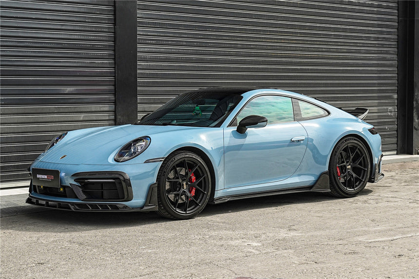 2019-UP Porsche 911 992 Carbon Fiber Side Skirts DarwinPRO (BKSSII) Fits Carrera, S, 4, 4S, Targa, Cabriolet