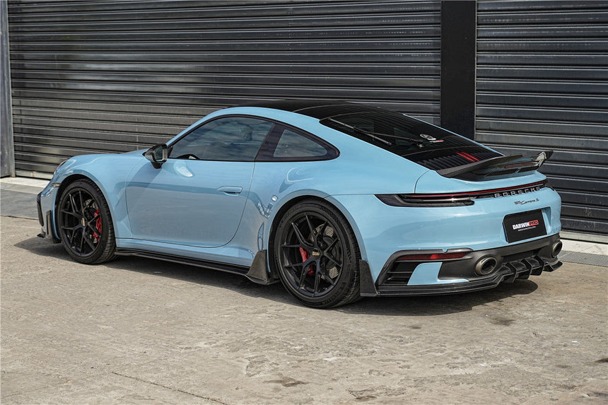 2019-UP Porsche 911 992 Carbon Fiber Side Skirts DarwinPRO (BKSSII) Fits Carrera, S, 4, 4S, Targa, Cabriolet