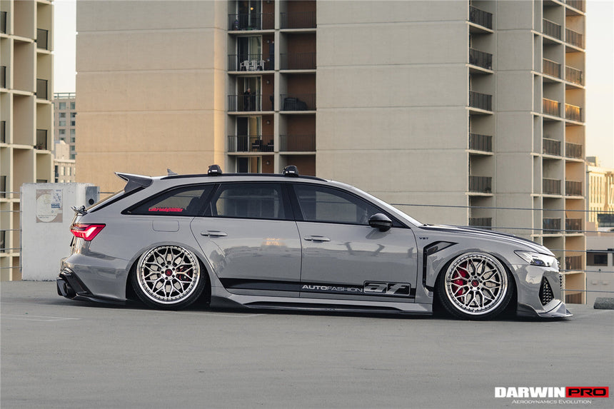 DarwinPRO 2019-UP Audi RS6 Avant C8 & RS7 Quattro IMP Performance Side Skirts Under Board