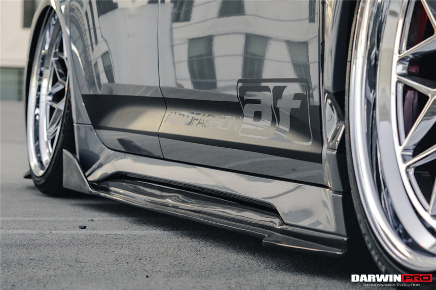 DarwinPRO 2019-UP Audi RS6 Avant C8 & RS7 Quattro IMP Performance Side Skirts Under Board