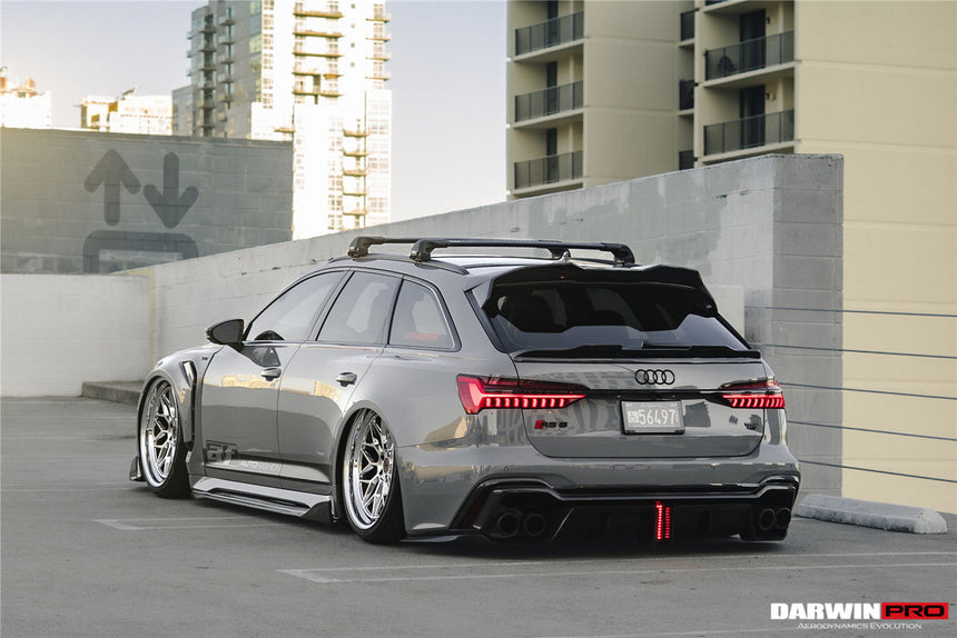DarwinPRO 2019-UP Audi RS6 Avant C8 & RS7 Quattro IMP Performance Side Skirts Under Board