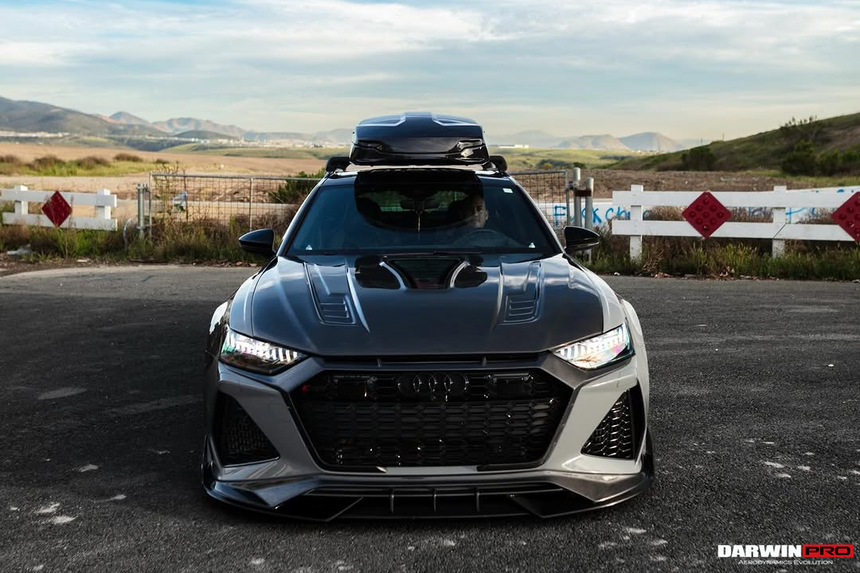 2019-UP Audi RS6 Avant C8 | RS7 Quattro Carbon Fiber Front Lip - DarwinPRO (iMP Design)