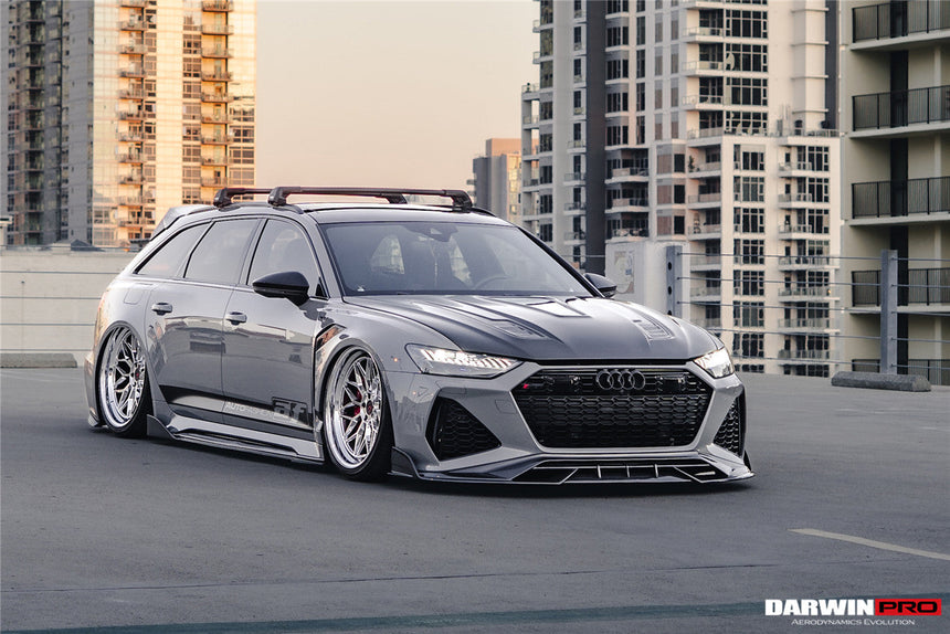 2019-UP Audi RS6 Avant C8 | RS7 Quattro Carbon Fiber Front Lip - DarwinPRO (iMP Design)