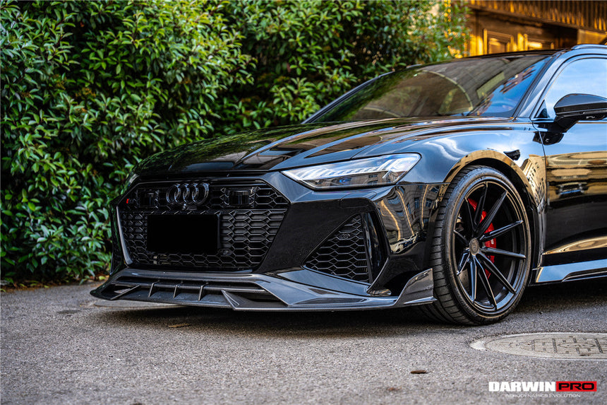 2019-UP Audi RS6 Avant C8 | RS7 Quattro Carbon Fiber Front Lip - DarwinPRO (iMP Design)
