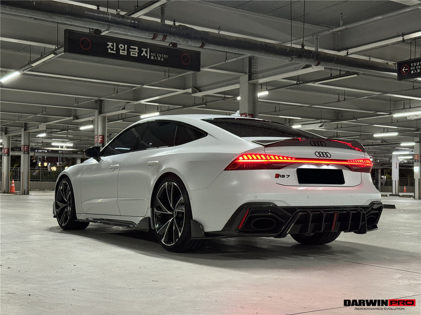 DarwinPRO 2019-UP Audi RS6 Avant C8 RS7 C8 Quattro IMP Design Rear Diffuser